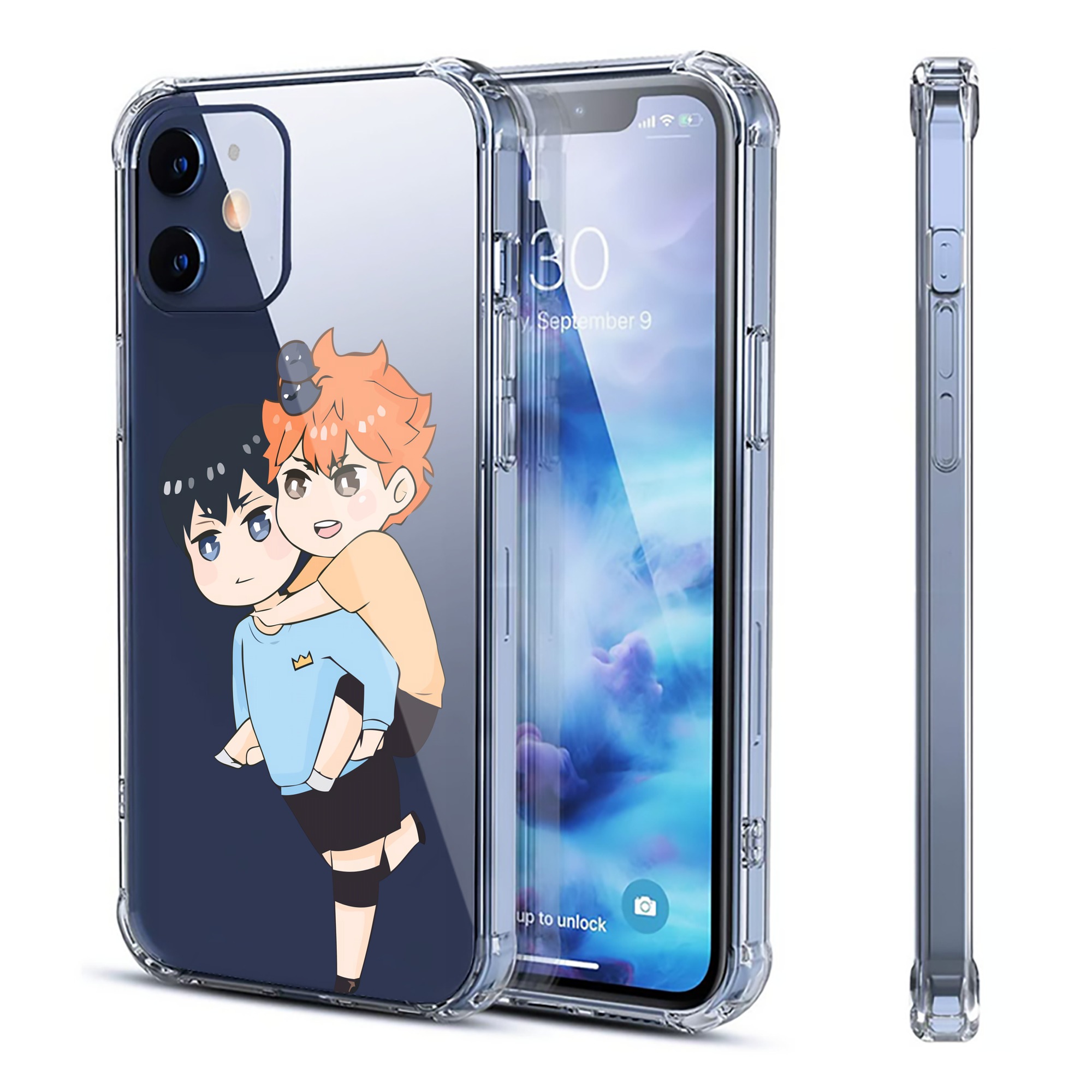 （画像用） ハイキュー!! Haikyu!! 【iPhone 12シリーズ対応】透明スマホケース（クリアソフトケース）